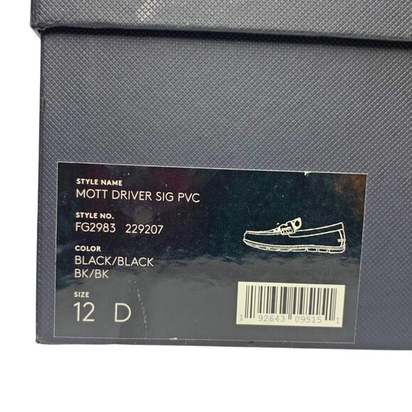 Coach Mott Signature PVC G2983 Black Leather Driver Loafer - Picture 10 of 11